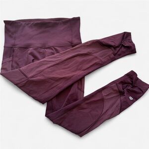 Lululemon Cropped Train Time Leggings